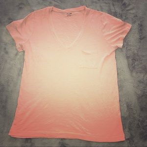 Madewell Whisper Cotton v-neck Pocket Tee - M